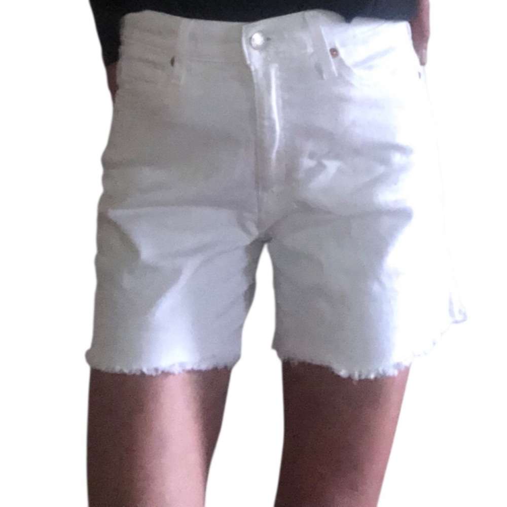 Signature by Levi Strauss White High-Rise Shorts